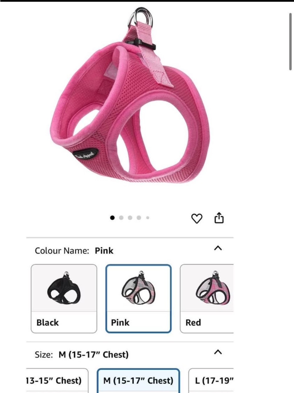Kids Pink Soft Mesh Harness - Comfortable Pet-Style Fit